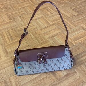 Dooney & Bourke Leather and print shoulder bag